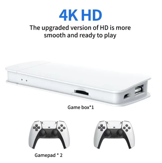 M15 Retro Mini Game Console – HDMI Plug & Play with 2 Wireless Controllers