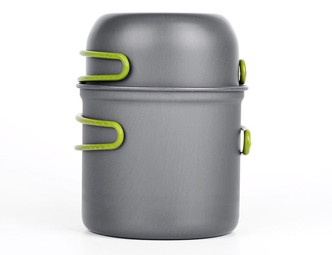 DS-101 Camping Cookware Set – Lightweight Stainless Steel for 1-2 People