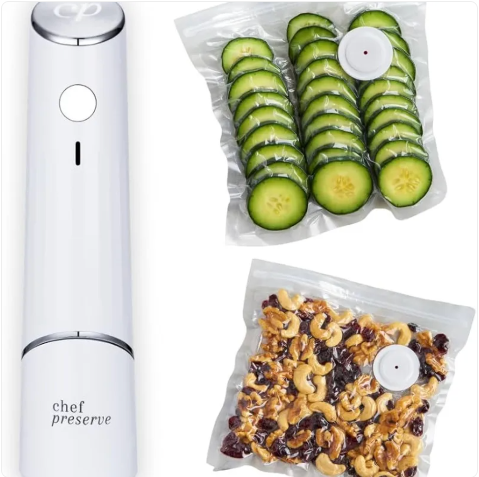 Compact USB Vacuum Food Sealer – Portable Kitchen Food Preserver