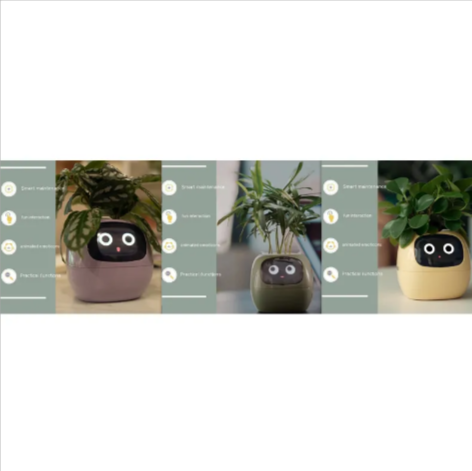 Smart AI Planter with 7 Sensors – Self-Monitoring Plant Pot with Display
