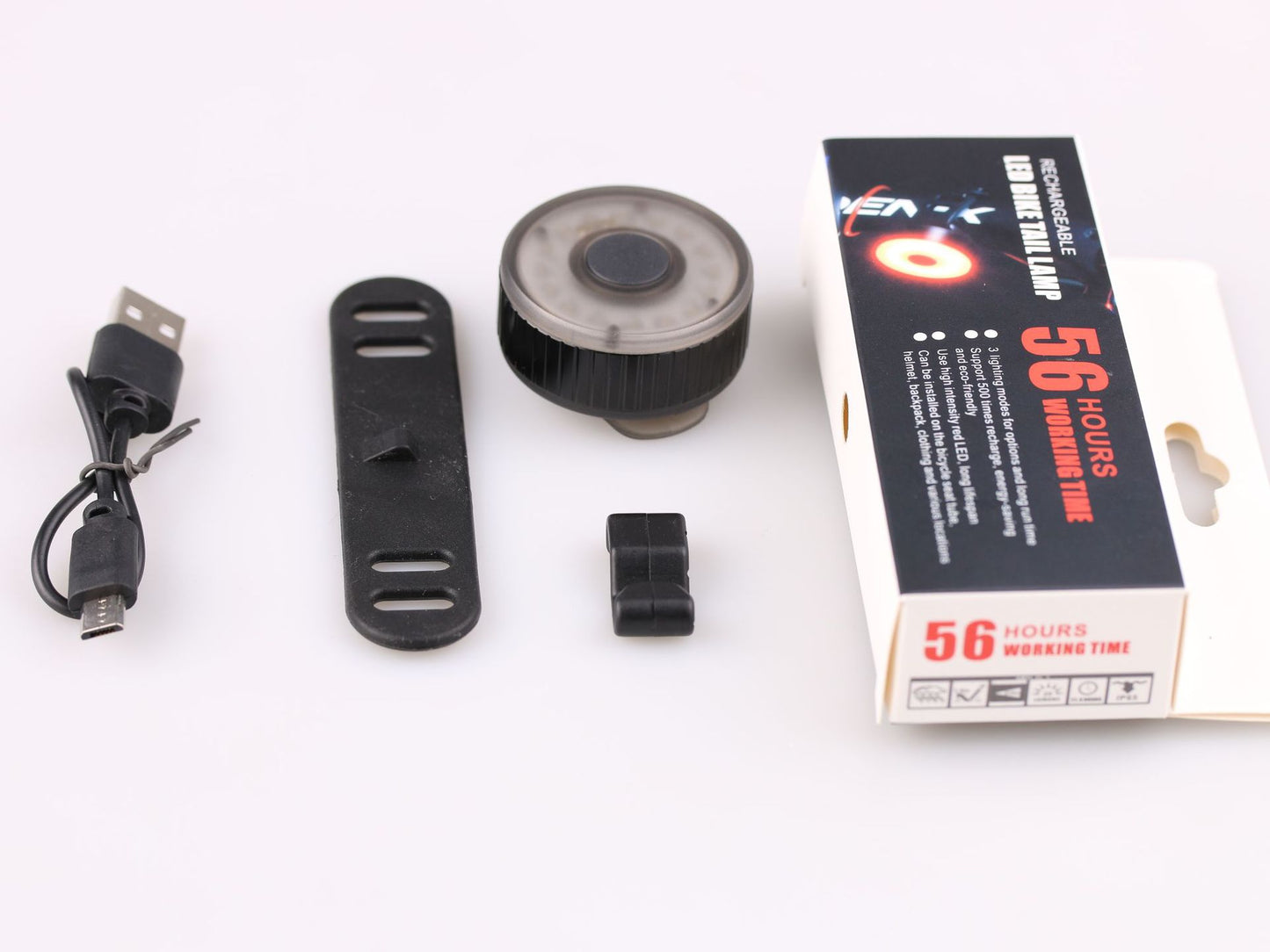 USB Rechargeable Bike Light with Phone Holder, Speaker & Power Bank
