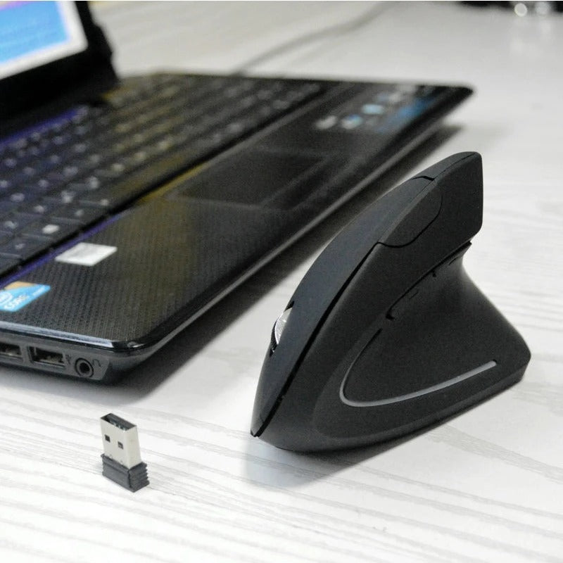 Wireless Ergonomic Vertical Mouse – 2.4G Rechargeable, 6 Buttons