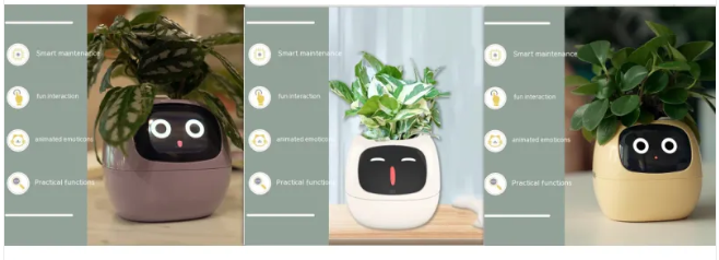 Smart AI Planter with 7 Sensors – Self-Monitoring Plant Pot with Display