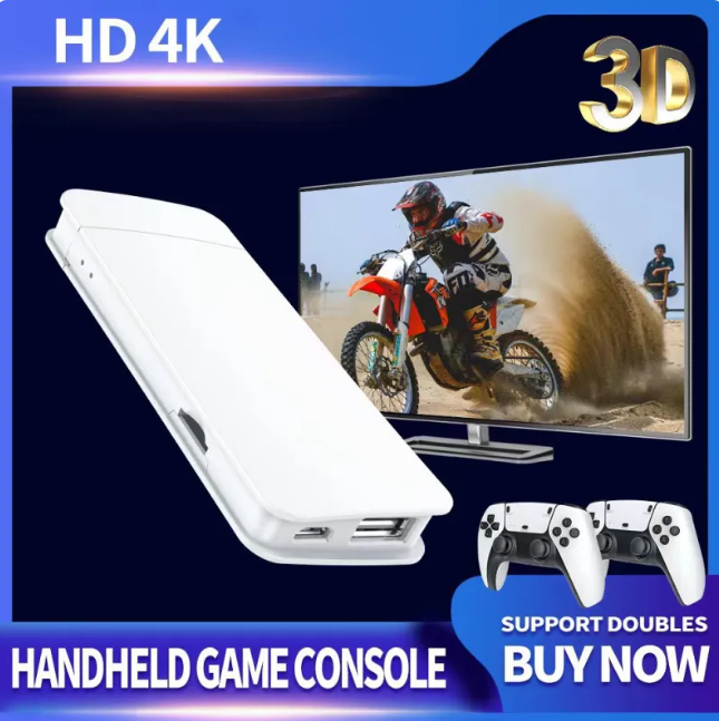 M15 Retro Mini Game Console – HDMI Plug & Play with 2 Wireless Controllers