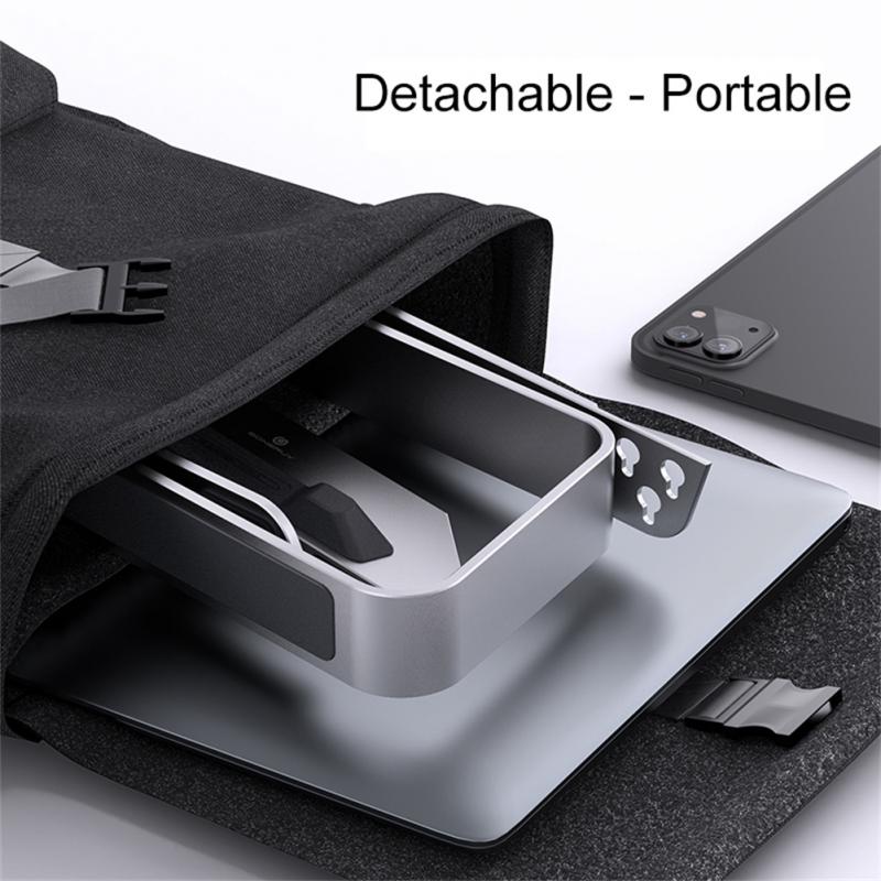 Adjustable Aluminium Laptop & Tablet Stand – Detachable with Cooling Design