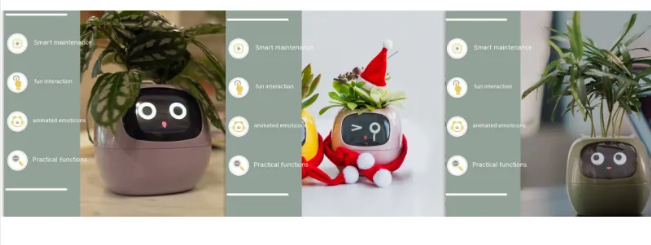 Smart AI Planter with 7 Sensors – Self-Monitoring Plant Pot with Display