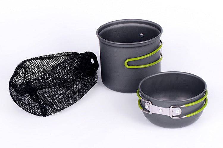 DS-101 Camping Cookware Set – Lightweight Stainless Steel for 1-2 People