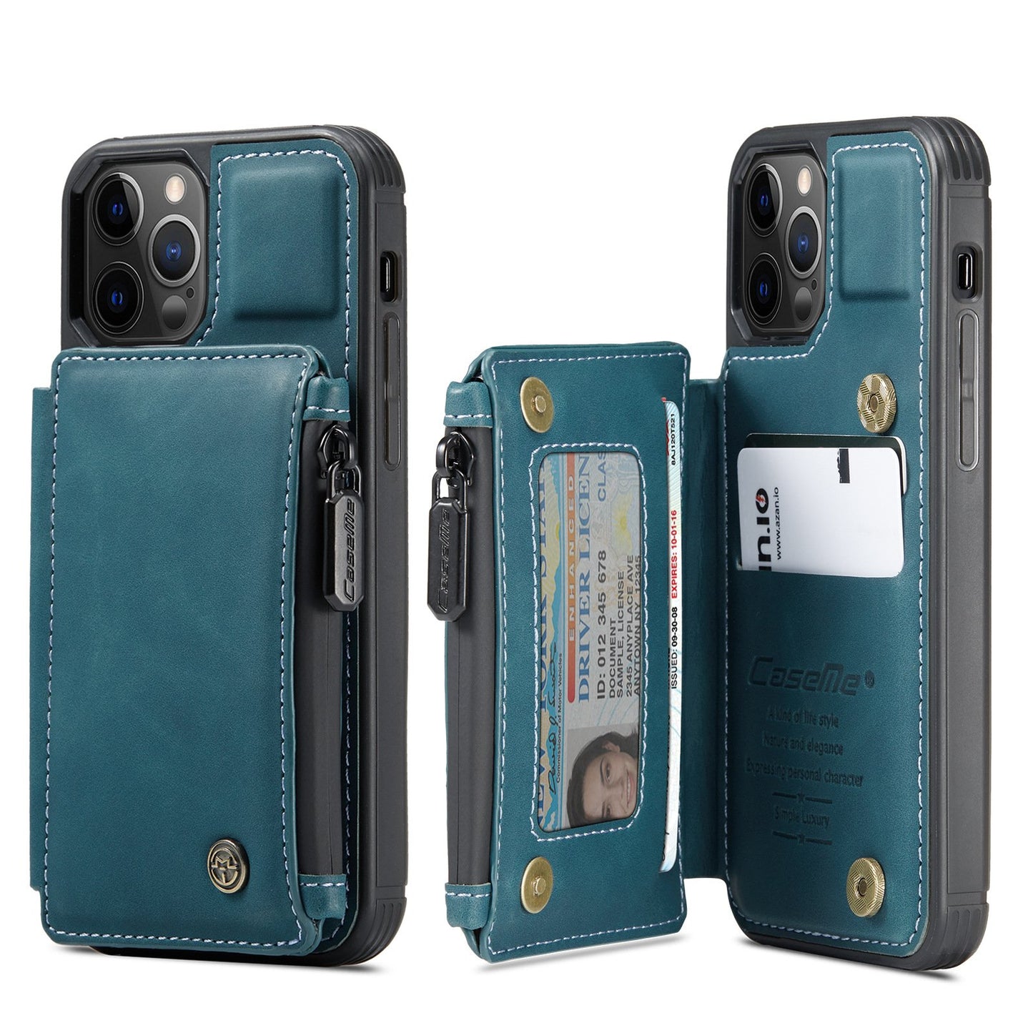 Anti-Theft iPhone Case with Belt Holster – PU Leather, iPhone 12 Series