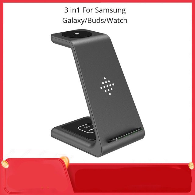 3-in-1 Wireless Charger Stand – iPhone, Apple Watch & AirPods