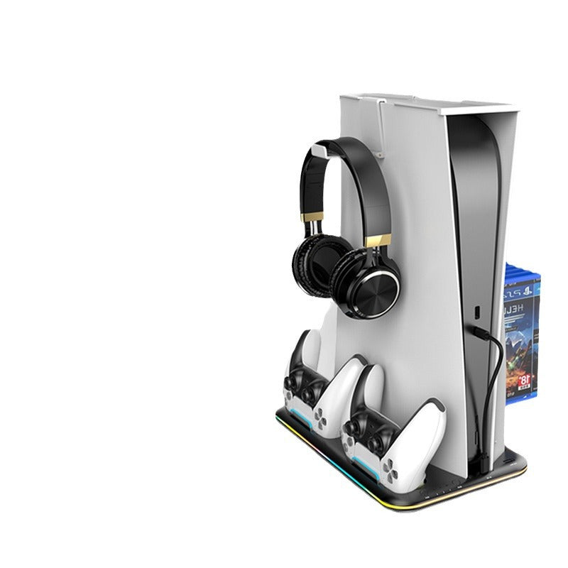 PS5 Charging Dock with RGB Lighting – Dual Controller & Headset Charger