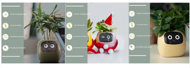 Smart AI Planter with 7 Sensors – Self-Monitoring Plant Pot with Display