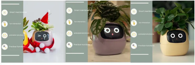Smart AI Planter with 7 Sensors – Self-Monitoring Plant Pot with Display
