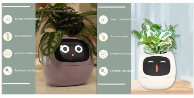 Smart AI Planter with 7 Sensors – Self-Monitoring Plant Pot with Display