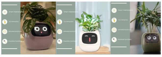 Smart AI Planter with 7 Sensors – Self-Monitoring Plant Pot with Display