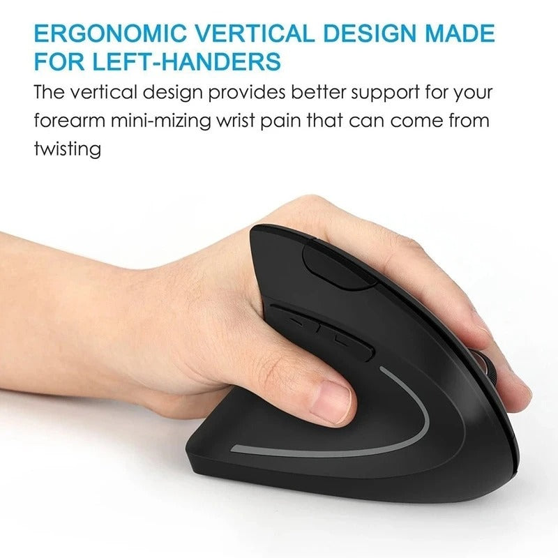 Wireless Ergonomic Vertical Mouse – 2.4G Rechargeable, 6 Buttons