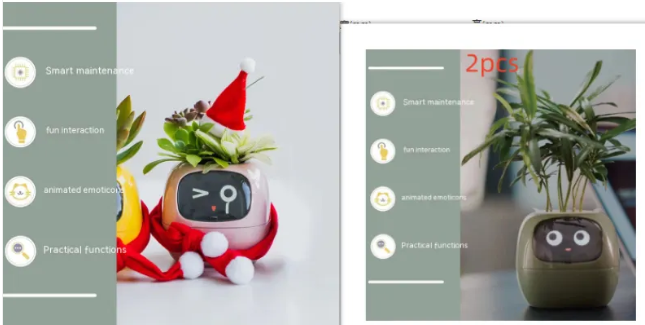 Smart AI Planter with 7 Sensors – Self-Monitoring Plant Pot with Display