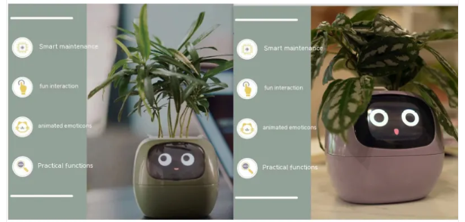 Smart AI Planter with 7 Sensors – Self-Monitoring Plant Pot with Display