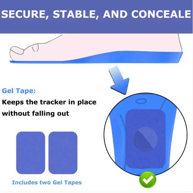 AirTag Hidden Insole – PU Foam Shoe Insole with Built-In AirTag Slot