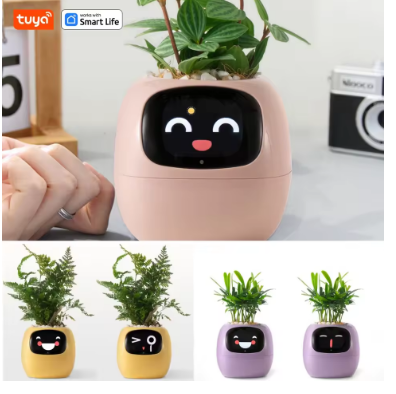 Smart AI Planter with 7 Sensors – Self-Monitoring Plant Pot with Display
