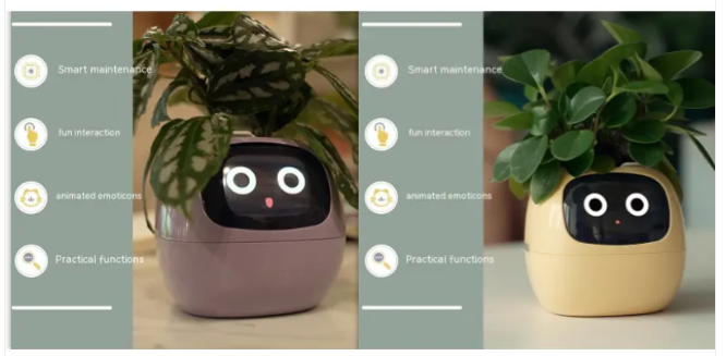 Smart AI Planter with 7 Sensors – Self-Monitoring Plant Pot with Display