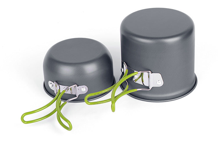 DS-101 Camping Cookware Set – Lightweight Stainless Steel for 1-2 People