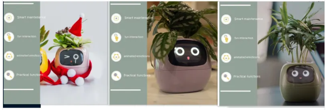 Smart AI Planter with 7 Sensors – Self-Monitoring Plant Pot with Display