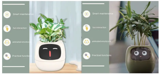 Smart AI Planter with 7 Sensors – Self-Monitoring Plant Pot with Display