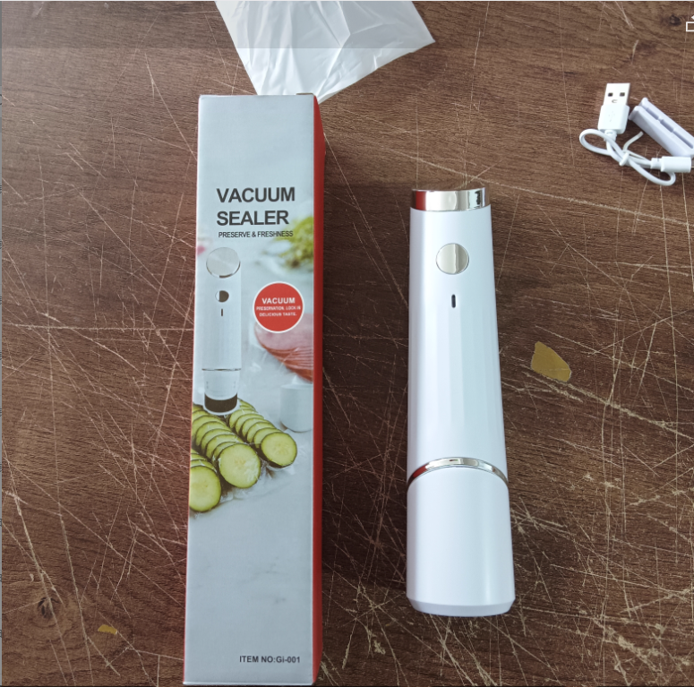Compact USB Vacuum Food Sealer – Portable Kitchen Food Preserver